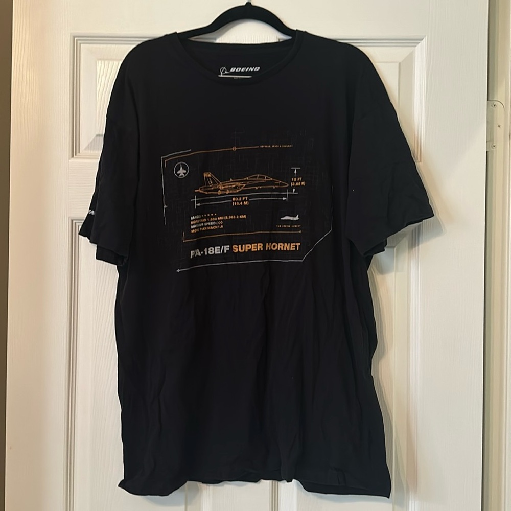 Boeing super hornet black T-shirt